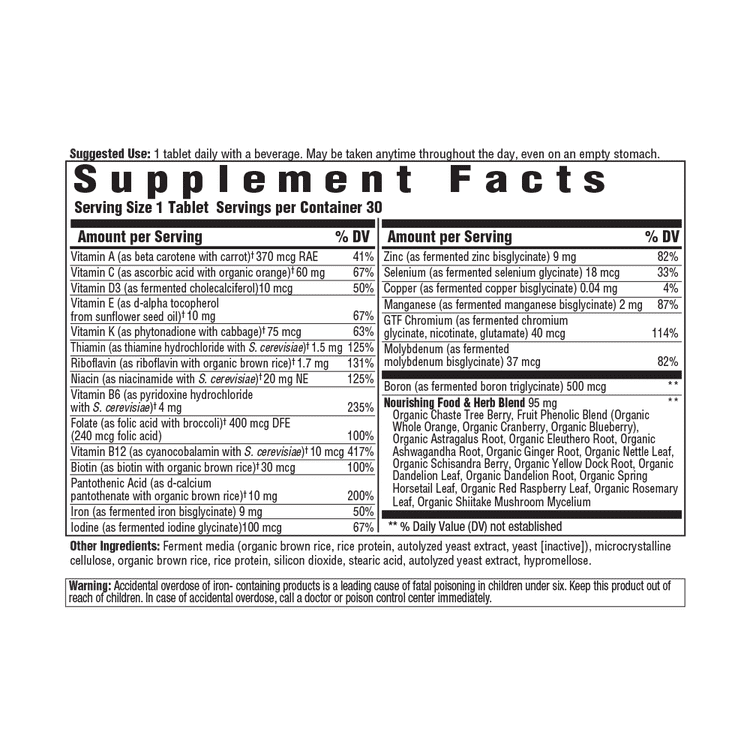 womens one daily multivitamin