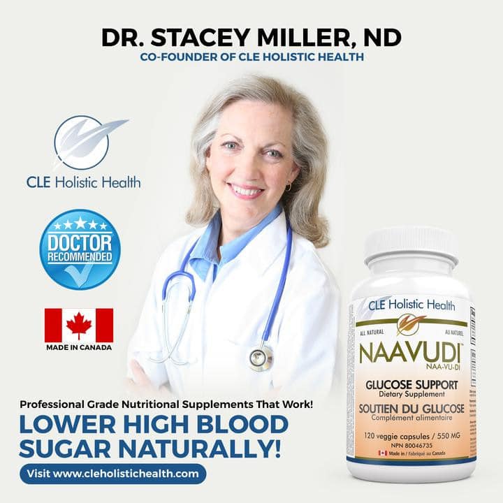 Lady-doctor. Lower-High-Blood- Sugar-Naturally.-Bottle-of-Naavudi- Glucose-Support