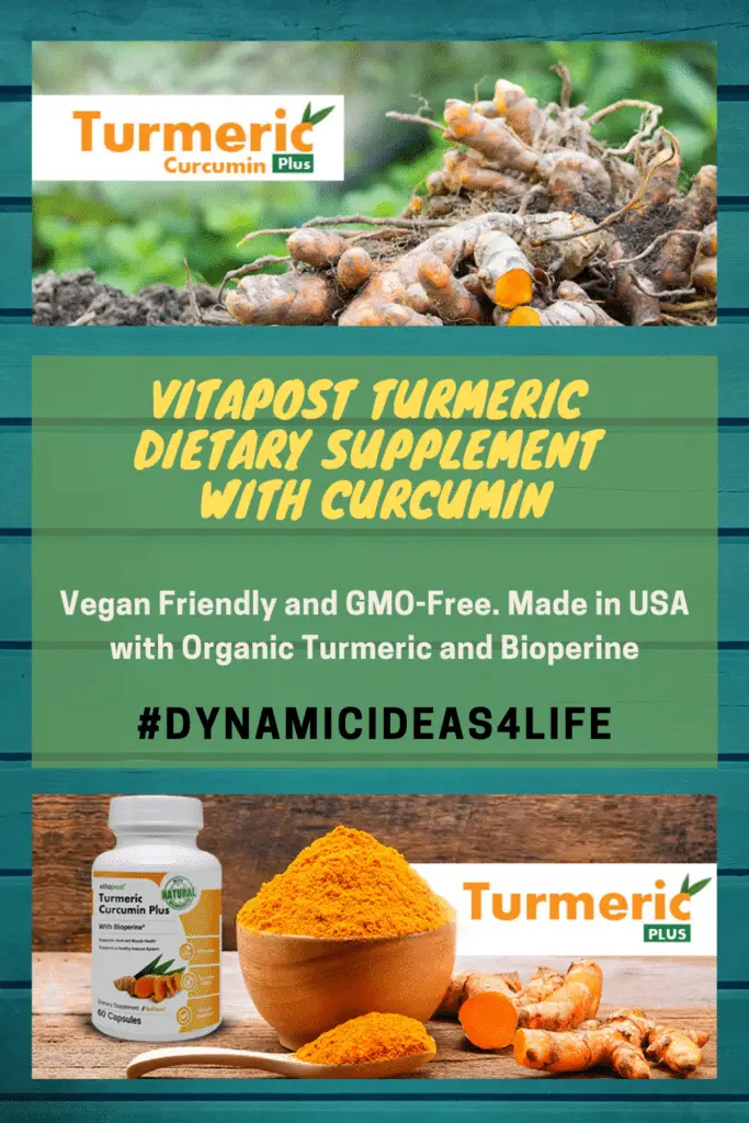 vitapost turmeric dietary supplement with curcumin