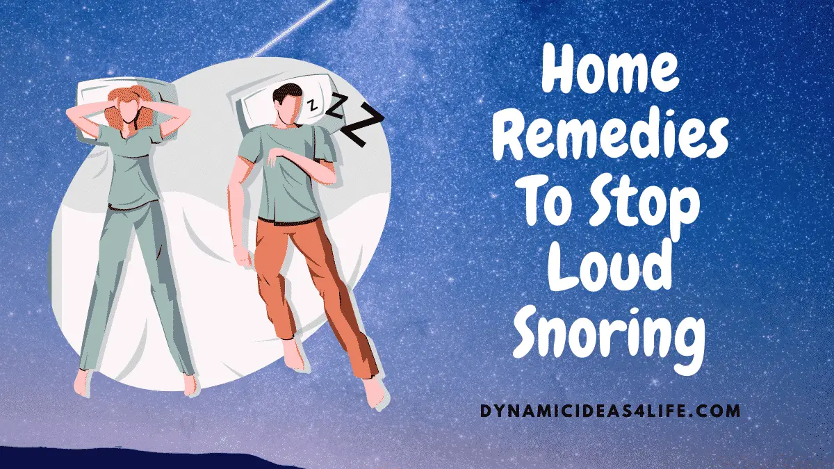 home remedies to stop snoring