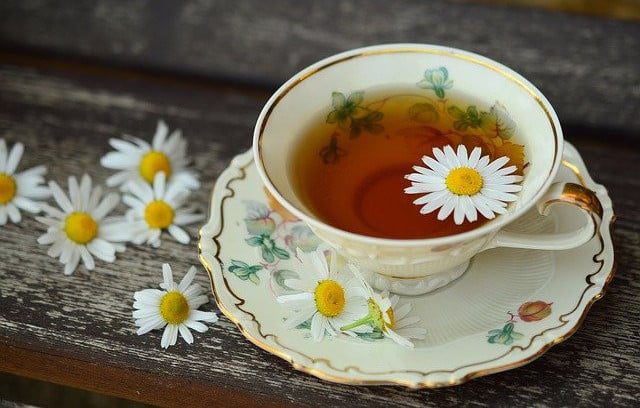 “Chamomile tea used to calm digestion and reduce inflammation naturally”