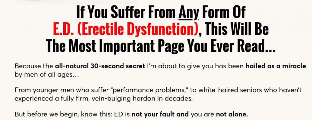 if you suffer from any form of ed erectile dysfunction this could be the most importsnt thing you ever read
