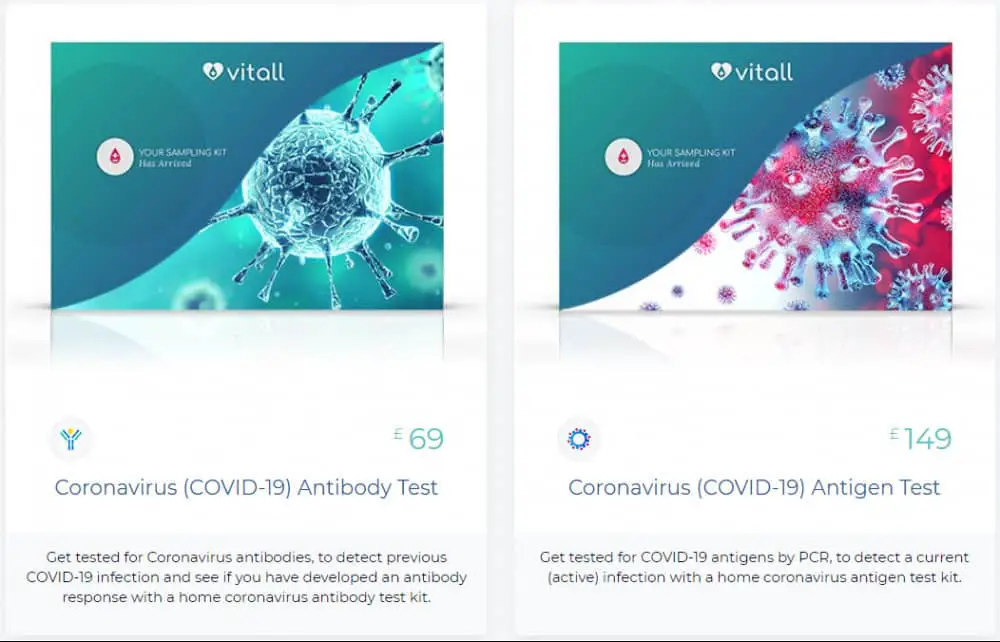 Vitall Coronavirus COVID-19 Antibody test and Antigen Test