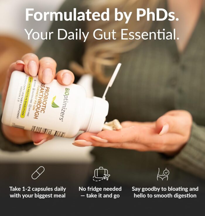 Probiotic Breakthrough advert - formulated by PhDs P3om Probiotics Review
