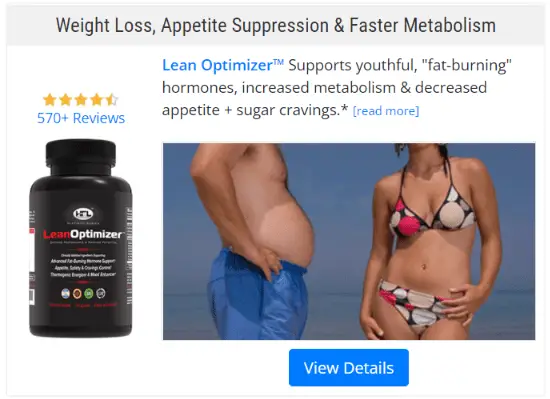 HFL Lean Optimizer our top pick for weight loss supplement