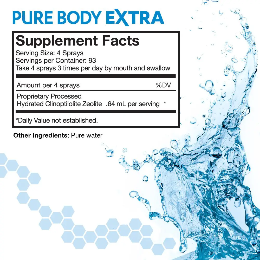 pure body extra touchstone essentials ingredients and supplement facts	