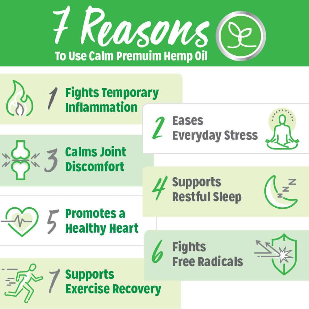 7 reasons to use calm premium cbd oil