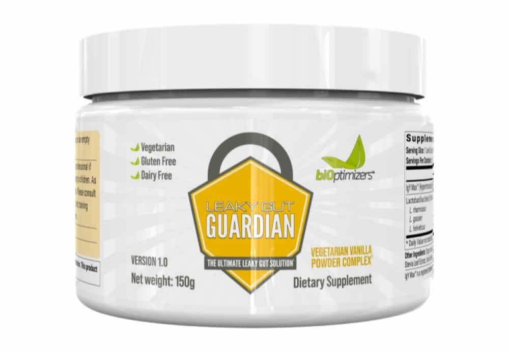 bioptimzers leaky gut guardian vanilla vegetarian 150g