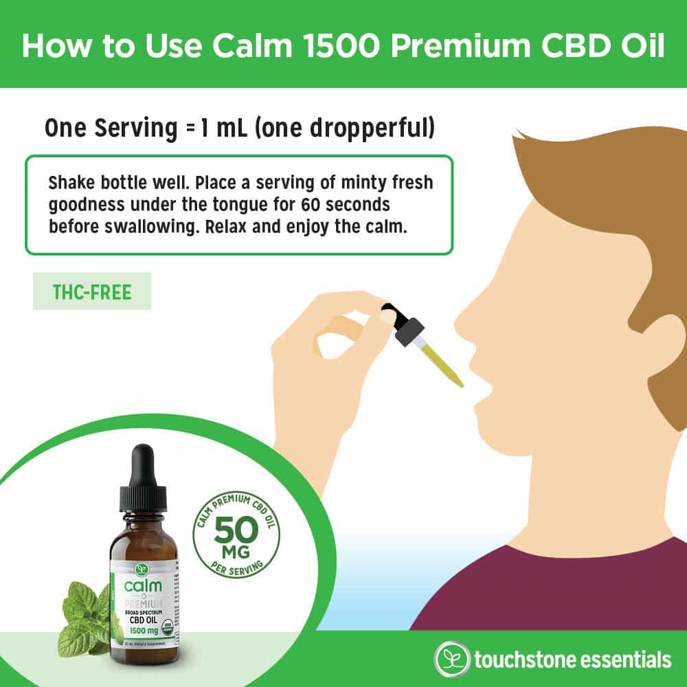 how to use calm premium cbd oil