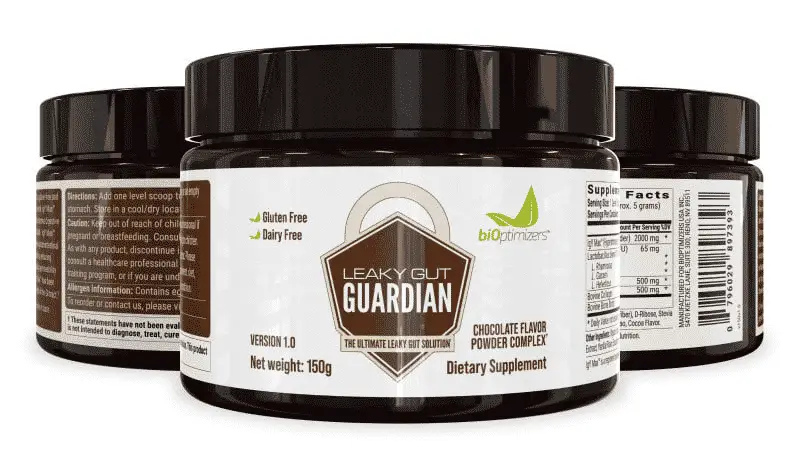 Bioptimizers Leaky Gut Guardian / Biome Breakthrough Chocolate Bliss 150g can