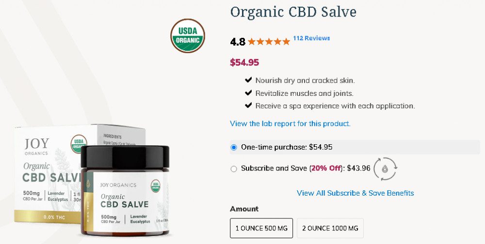 joy organics cbd salve