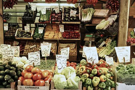 Buy Fresh Produce Locally from green grocers and market stalls