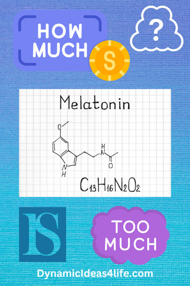 How Much Melatonin Is Too Much? pinterst pin