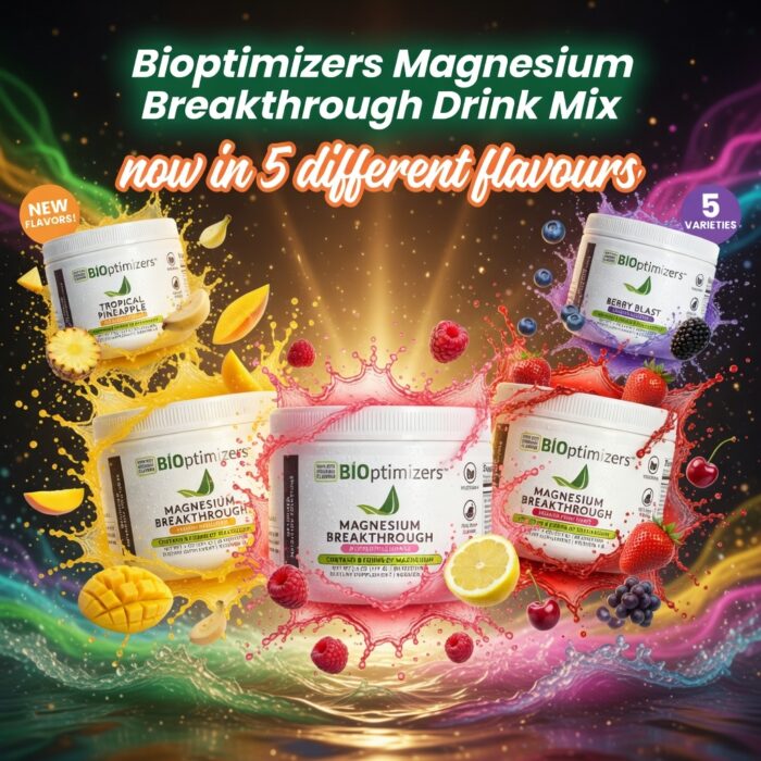 bioptimizers magnesium breakthrough drink mix five flavors