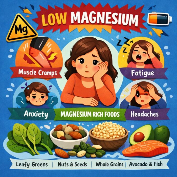 What causes low magnesium and what to eat to get this back in your body