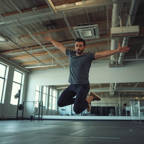 Jumping jacks exercise suitable for beginner HIIT training