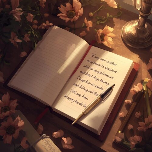 Setting a daily intention during a mindful morning routine