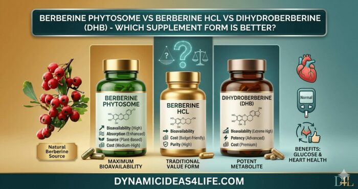 Berberine Phytosome Vs Berberine HCL Vs Dihydroberberine (DHB)