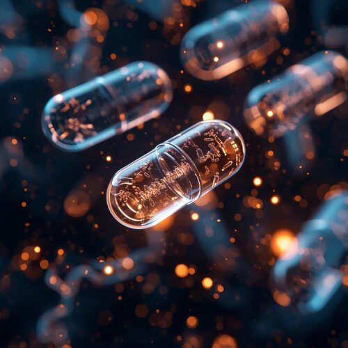 “Probiotic supplement capsule designed to support gut bacteria during travel”