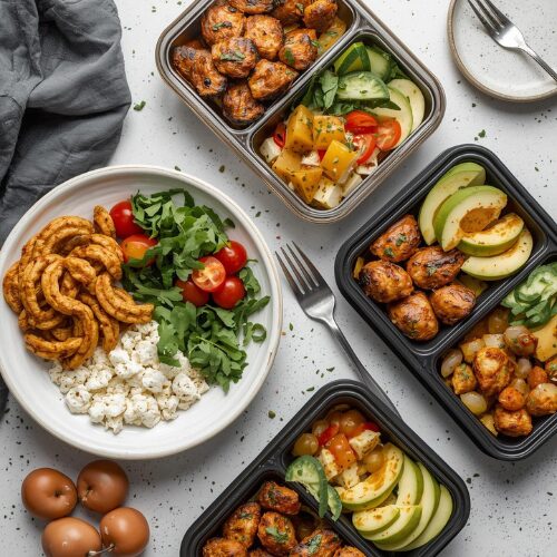 Balanced meal made with AMPK-activating foods to support blood sugar control and insulin sensitivity