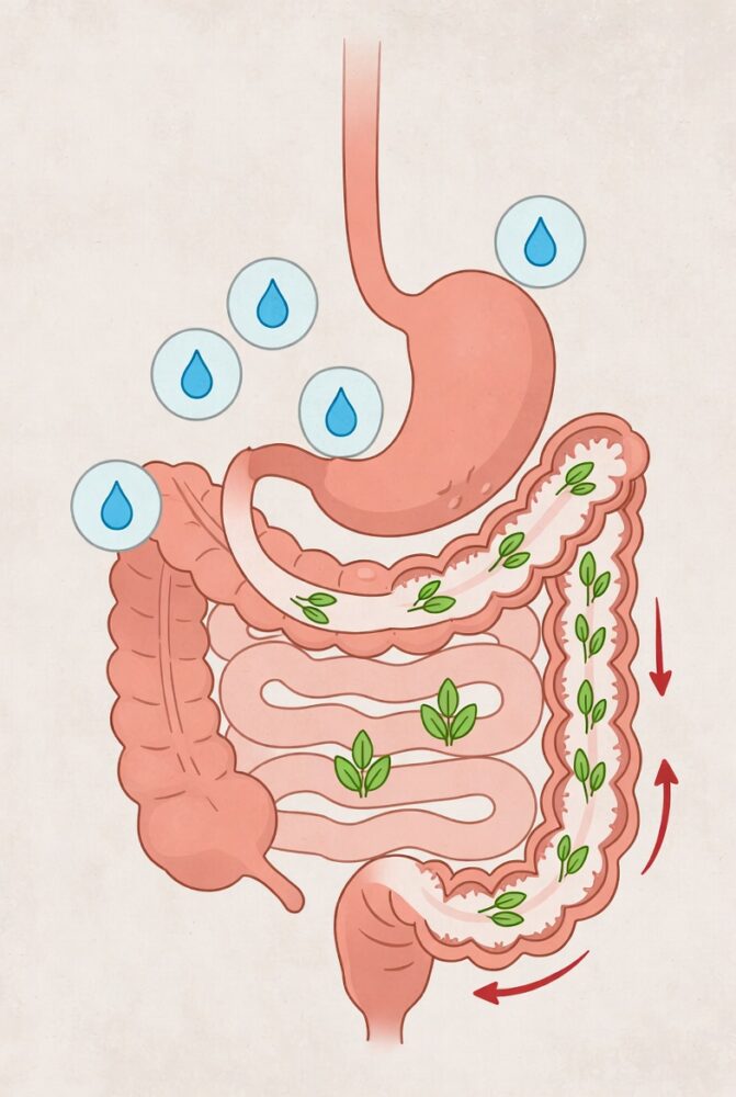 How supporting digestion and hydration can improve bowel regularity in low stomach acid