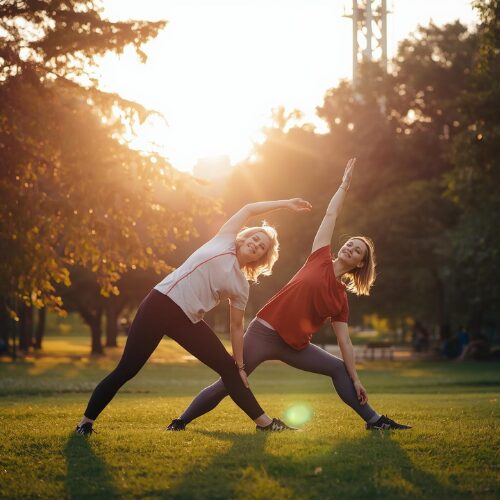 “Health accountability partners supporting fitness and wellness goals”