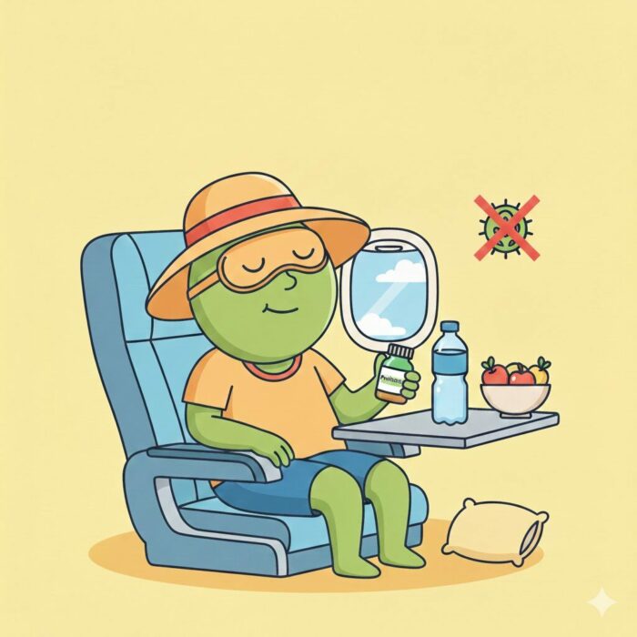 “In-flight movement helping circulation and digestion during long-haul travel”