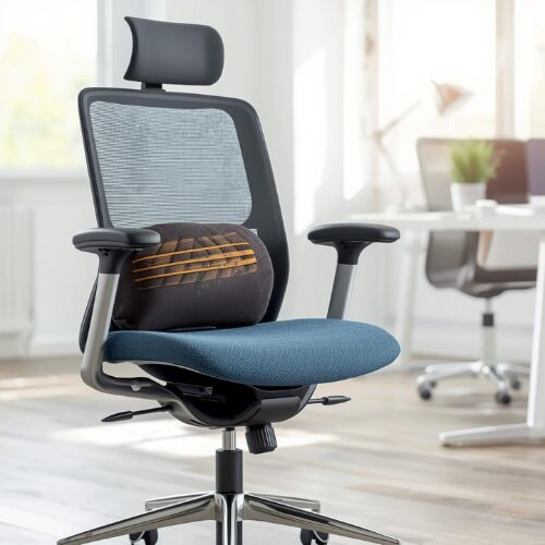 office chair with lumbar support cushion