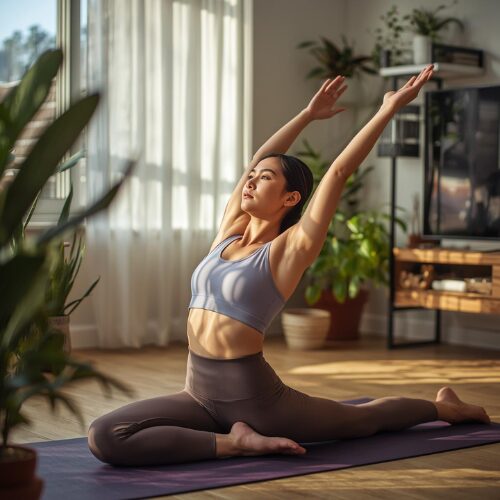 posture exercises yoga mate