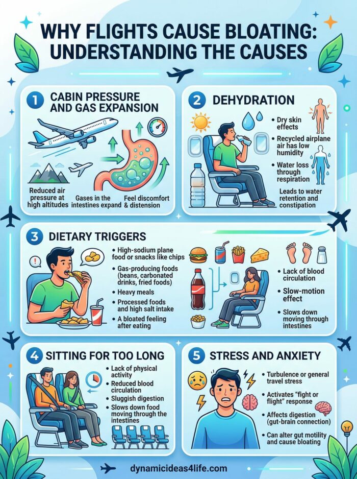 why flights cause bloating understanding the causes