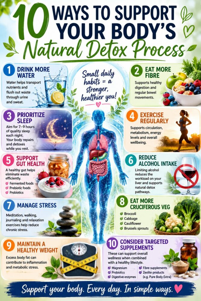 10 ways to support your body's natural detox process